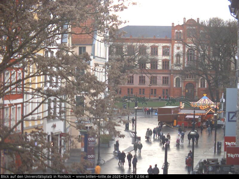 Archiv Foto Webcam Rostock - Universitätsplatz