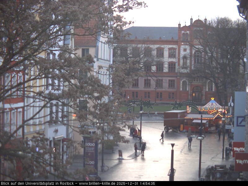 Archiv Foto Webcam Rostock - Universitätsplatz