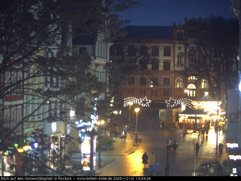 Archiv Foto Webcam Rostock - Universitätsplatz