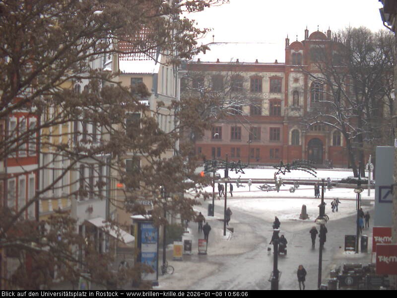 Archiv Foto Webcam Rostock - Universitätsplatz