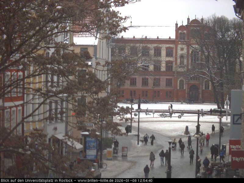 Archiv Foto Webcam Rostock - Universitätsplatz
