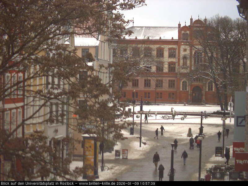 Archiv Foto Webcam Rostock - Universitätsplatz