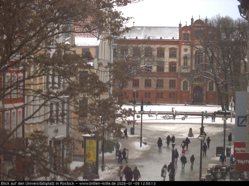 Archiv Foto Webcam Rostock - Universitätsplatz