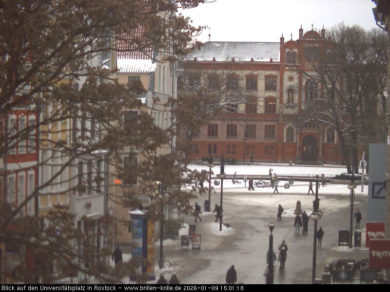 Archiv Foto Webcam Rostock - Universitätsplatz