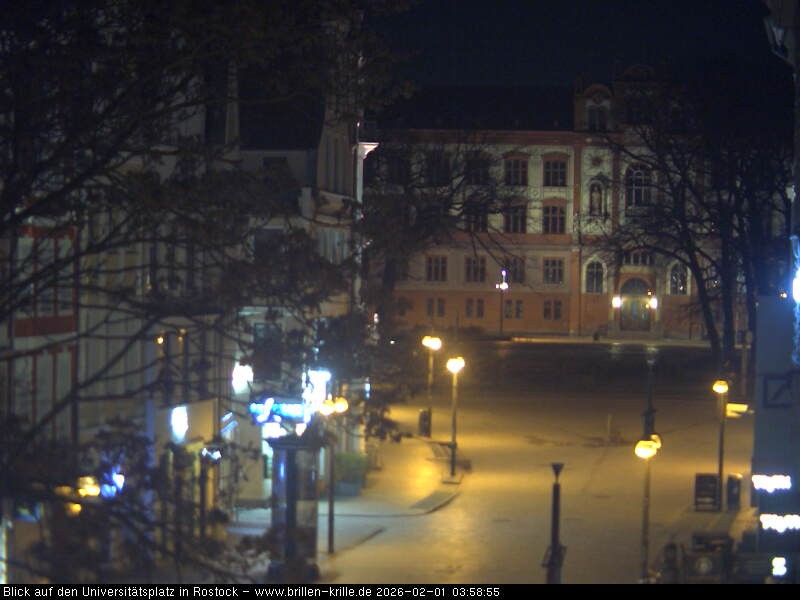 Archiv Foto Webcam Rostock - Universitätsplatz