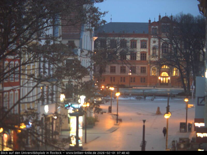 Archiv Foto Webcam Rostock - Universitätsplatz