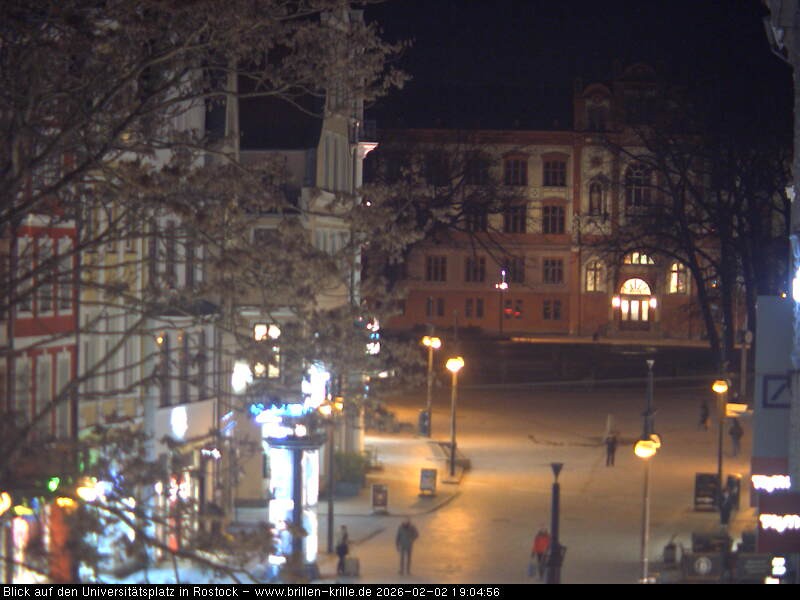 Archiv Foto Webcam Rostock - Universitätsplatz