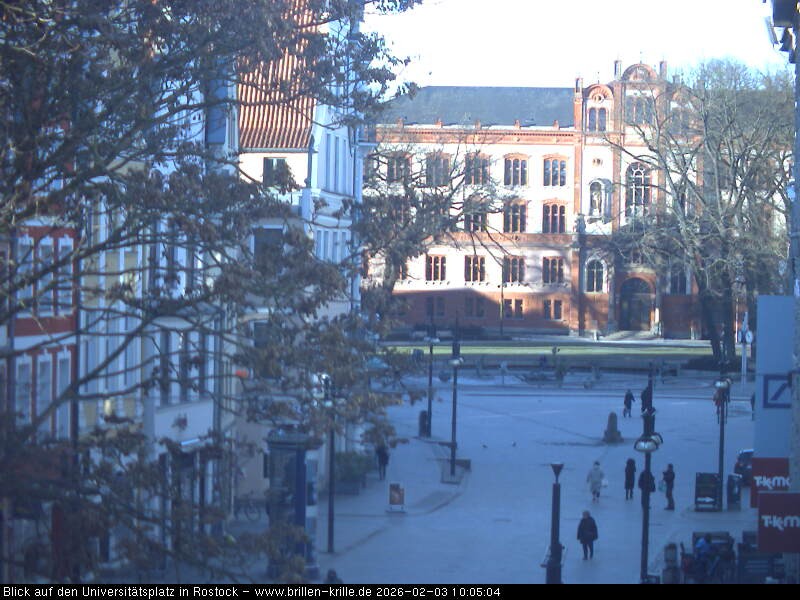 Archiv Foto Webcam Rostock - Universitätsplatz