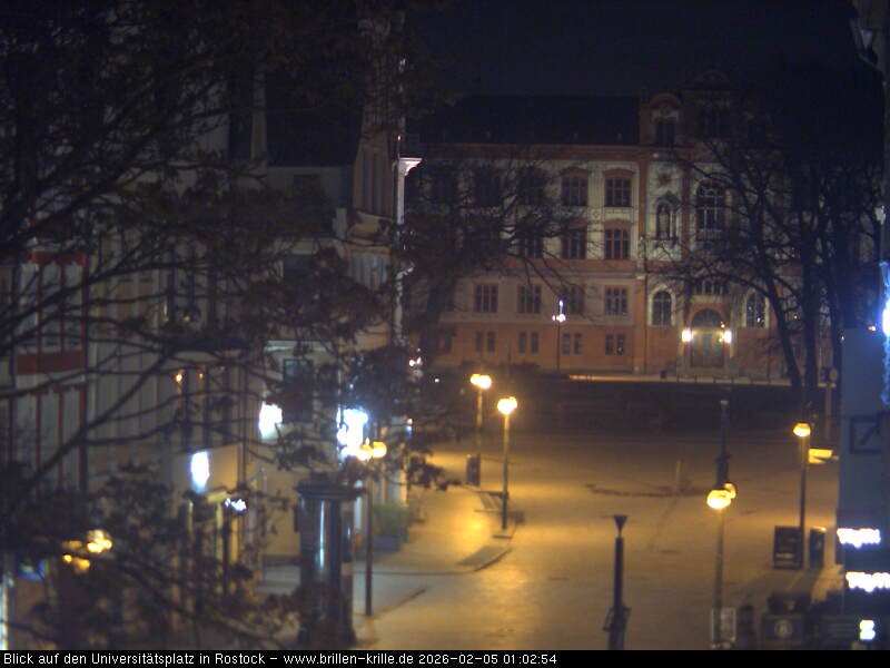 Archiv Foto Webcam Rostock - Universitätsplatz
