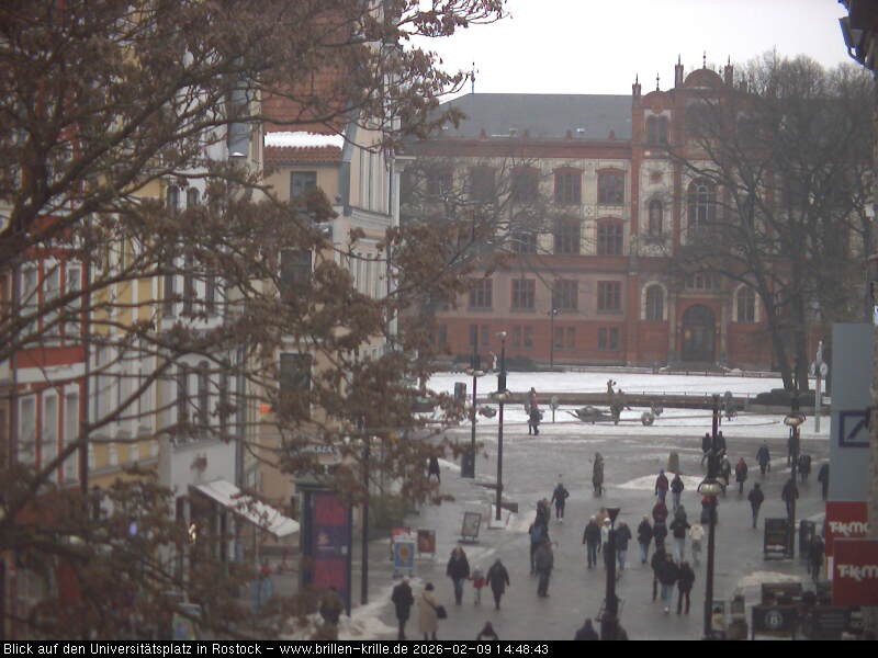 Archiv Foto Webcam Rostock - Universitätsplatz