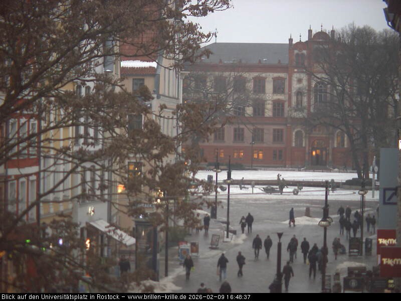 Archiv Foto Webcam Rostock - Universitätsplatz