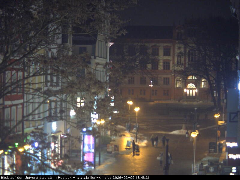 Archiv Foto Webcam Rostock - Universitätsplatz