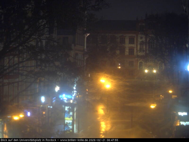 Archiv Foto Webcam Rostock - Universitätsplatz