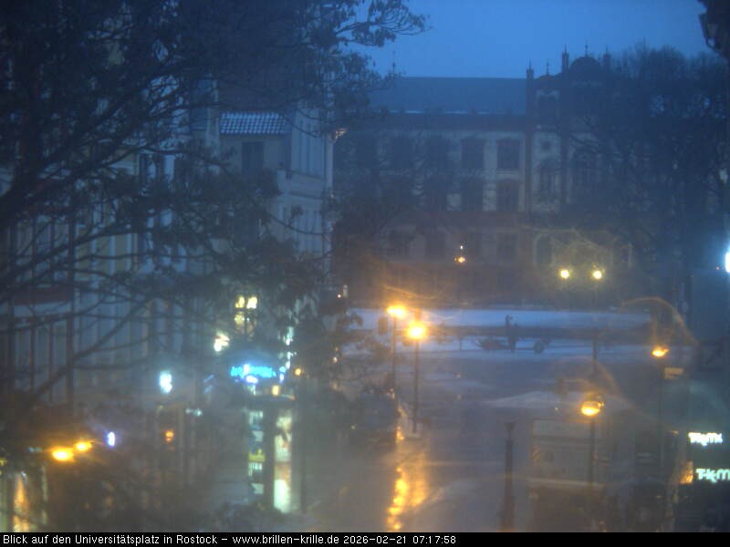 Archiv Foto Webcam Rostock - Universitätsplatz