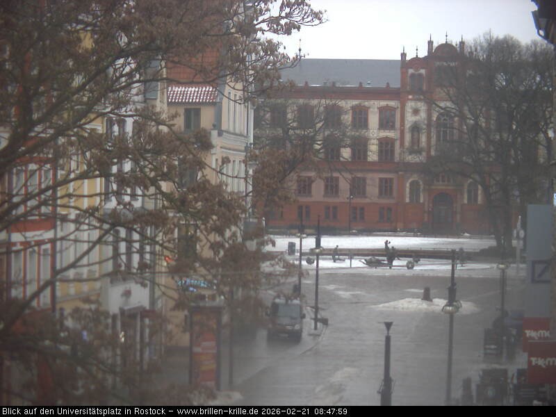 Archiv Foto Webcam Rostock - Universitätsplatz