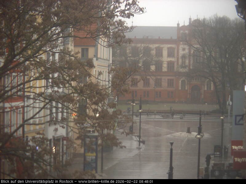 Archiv Foto Webcam Rostock - Universitätsplatz