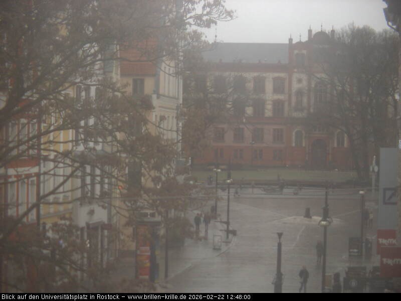 Archiv Foto Webcam Rostock - Universitätsplatz