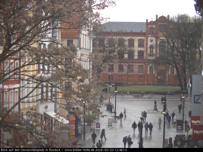 Archived image Webcam Rostock (University square)