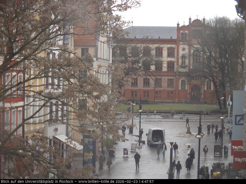 Archived image Webcam Rostock (University square)