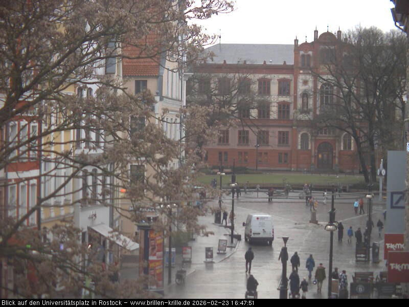 Archived image Webcam Rostock (University square)