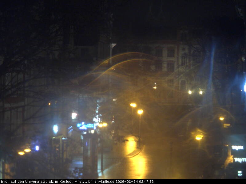 Archiv Foto Webcam Rostock - Universitätsplatz