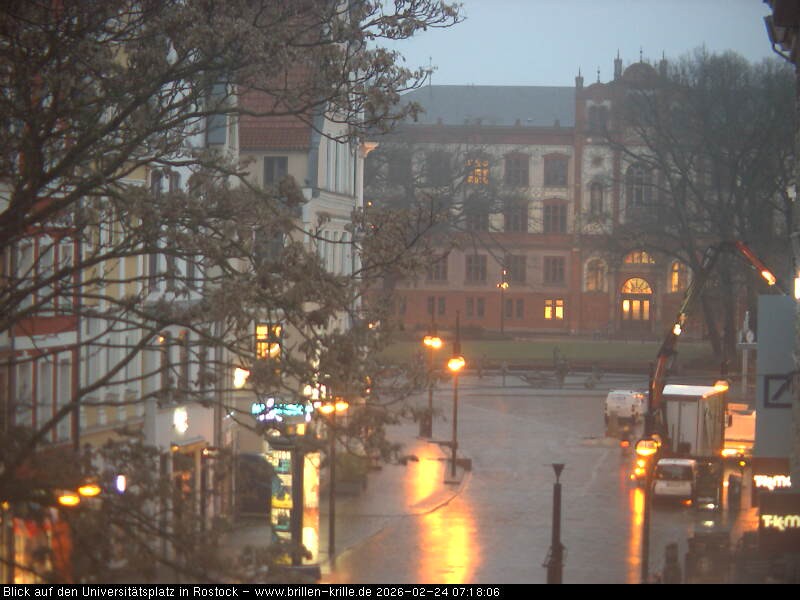 Archiv Foto Webcam Rostock - Universitätsplatz