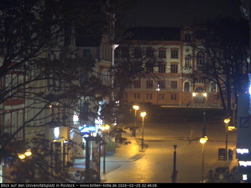 Archived image Webcam Rostock (University square)