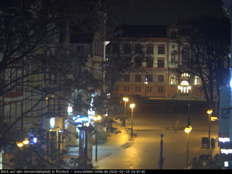 Archived image Webcam Rostock (University square)