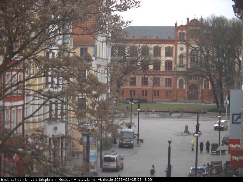 Archived image Webcam Rostock (University square)