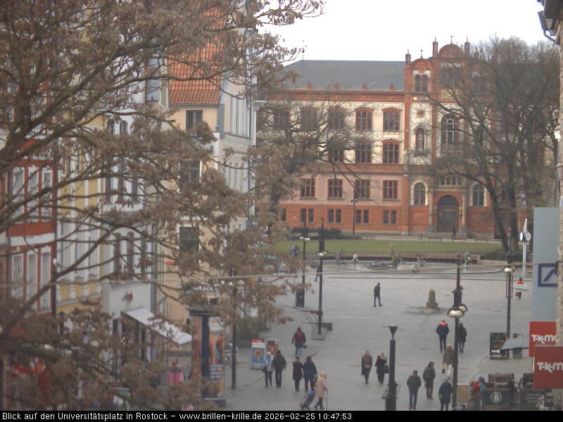 Archived image Webcam Rostock (University square)