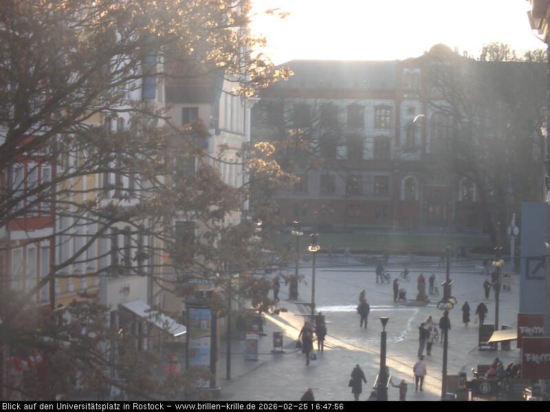 Archived image Webcam Rostock (University square)