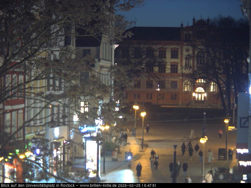 Archived image Webcam Rostock (University square)