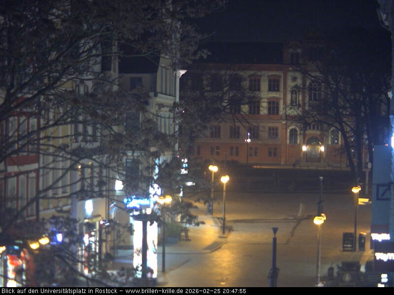 Archiv Foto Webcam Rostock - Universitätsplatz