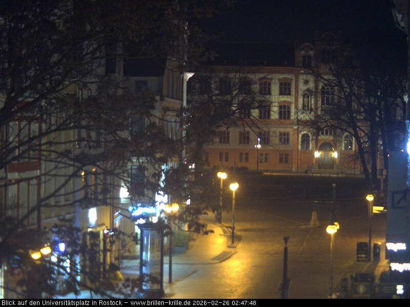 Archived image Webcam Rostock (University square)