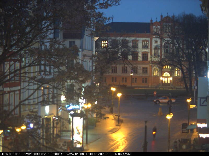 Archived image Webcam Rostock (University square)