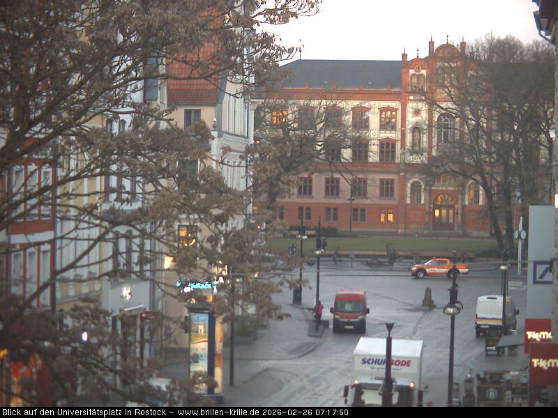 Archived image Webcam Rostock (University square)