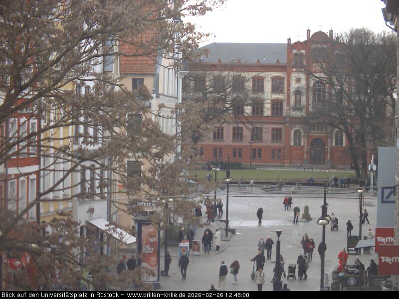 Archived image Webcam Rostock (University square)
