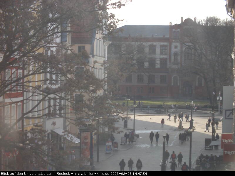 Archived image Webcam Rostock (University square)