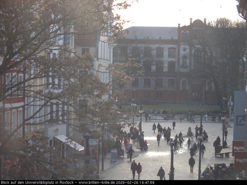 Archived image Webcam Rostock (University square)