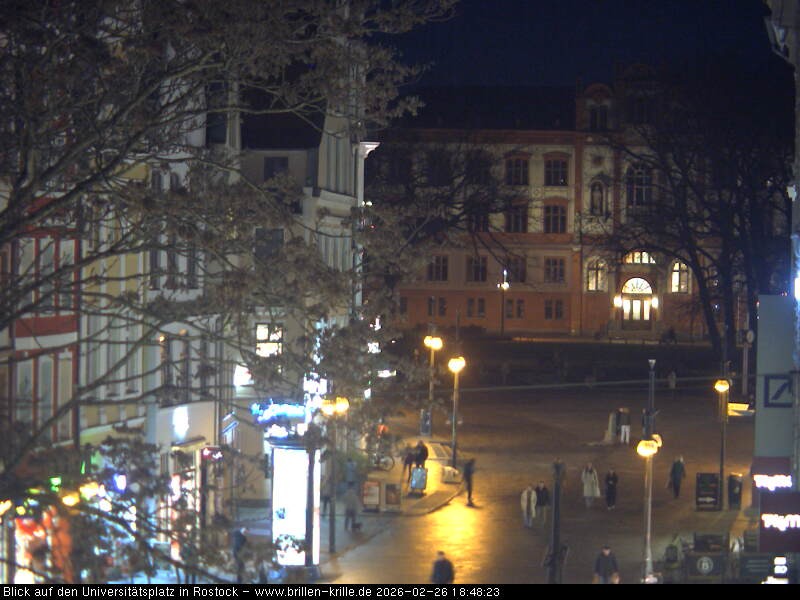 Archived image Webcam Rostock (University square)