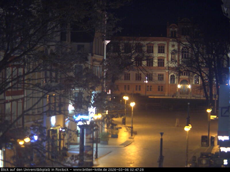 Archiv Foto Webcam Rostock - Universitätsplatz