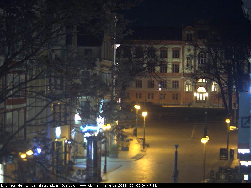 Archiv Foto Webcam Rostock - Universitätsplatz