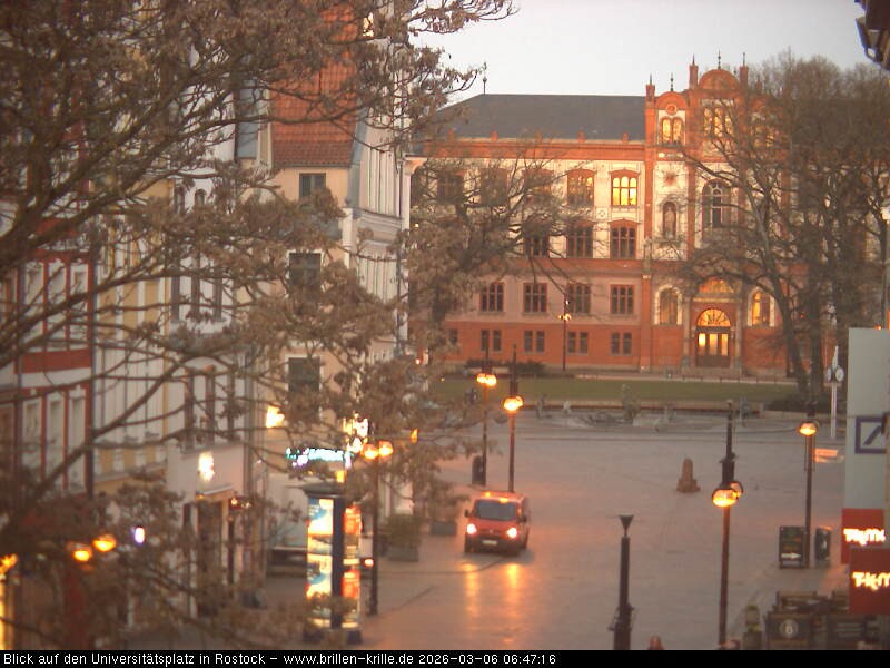 Archiv Foto Webcam Rostock - Universitätsplatz