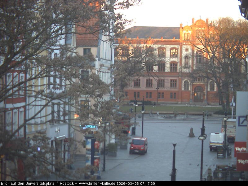 Archiv Foto Webcam Rostock - Universitätsplatz