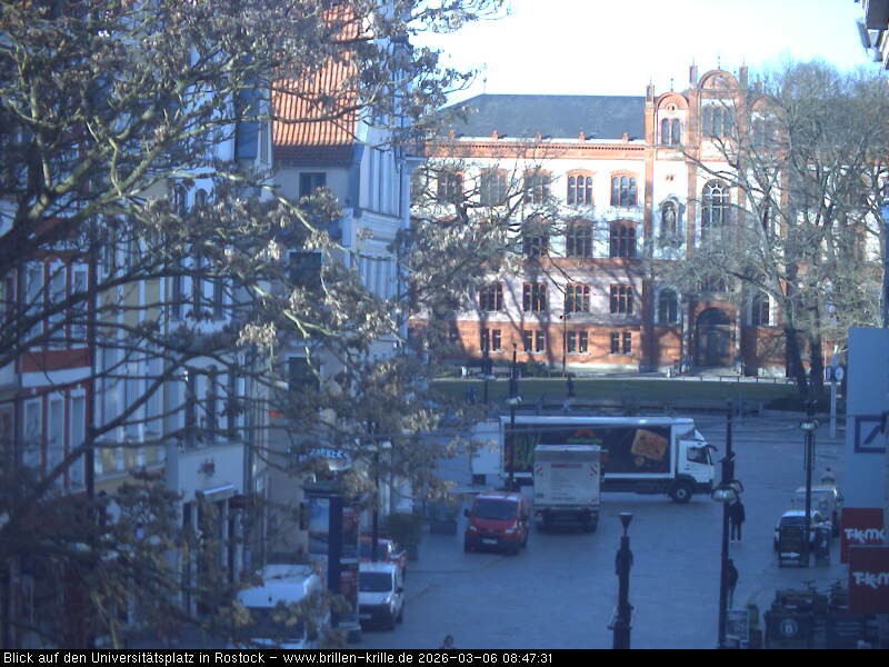 Archiv Foto Webcam Rostock - Universitätsplatz