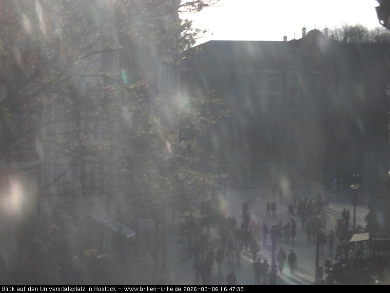 Archiv Foto Webcam Rostock - Universitätsplatz