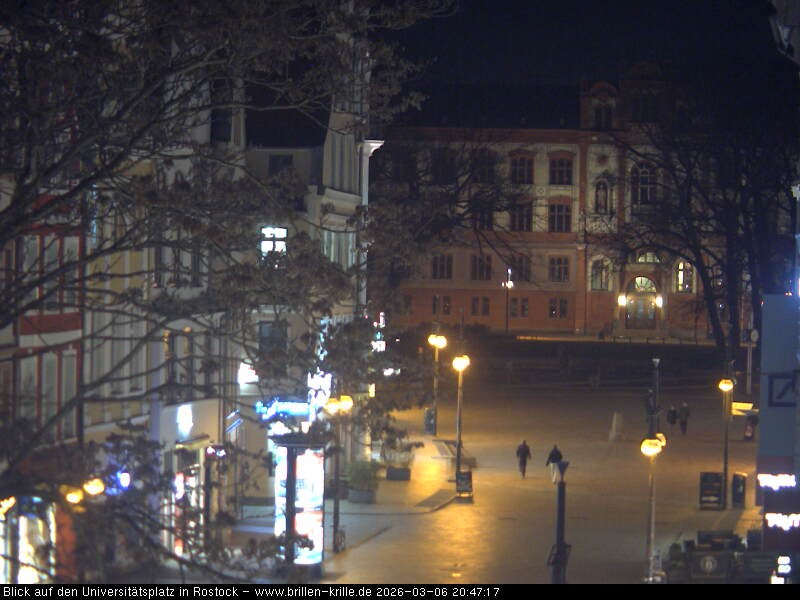 Archiv Foto Webcam Rostock - Universitätsplatz