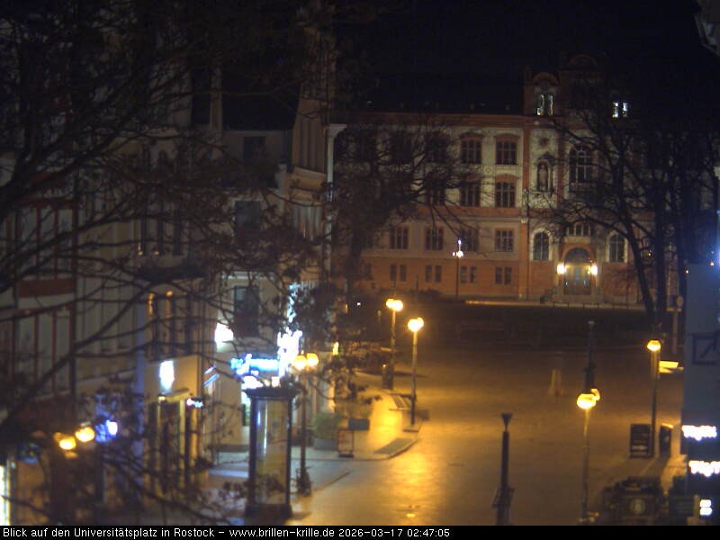 Archiv Foto Webcam Rostock - Universitätsplatz