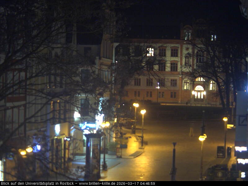 Archiv Foto Webcam Rostock - Universitätsplatz