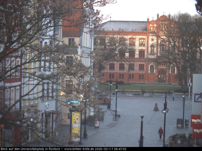 Archiv Foto Webcam Rostock - Universitätsplatz